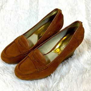 Michael Kors Shoes  Rory Wedge Loafers size 8.5